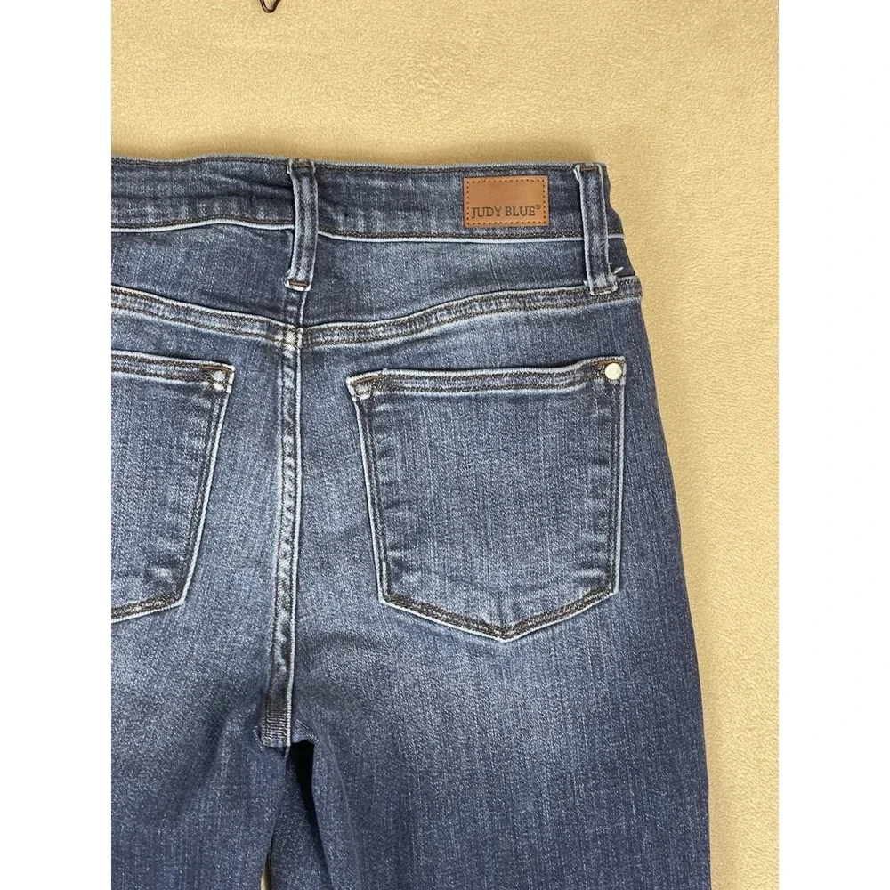 Judy‎ Blue Jeans Womens 5/27 Blue Slim Fit Mid Rise Stretch Tapered Denim